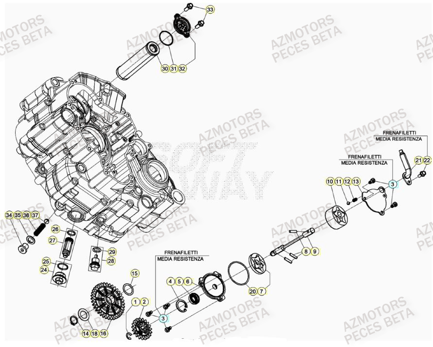 POMPE A HUILE pour RR 390 RACING 21