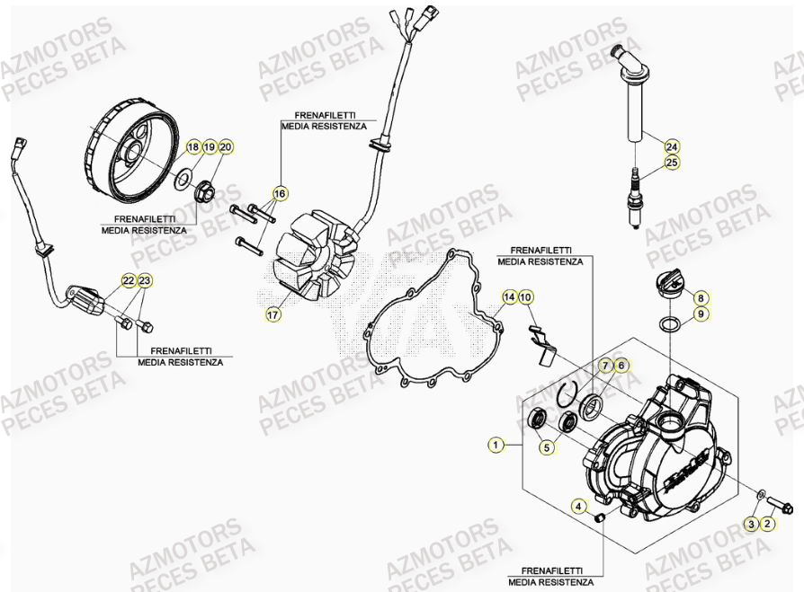 ALLUMAGE BETA Pièces Origine BETA RR 4T RACING 390 - (2022)