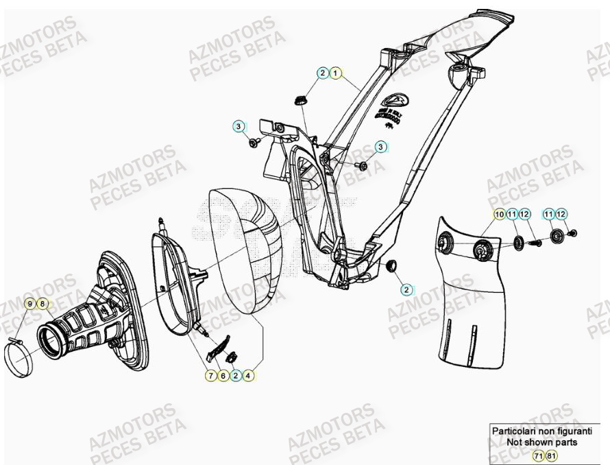 Filtre A Air BETA Pièces BETA RR 4T RACING 390 - (2022)

