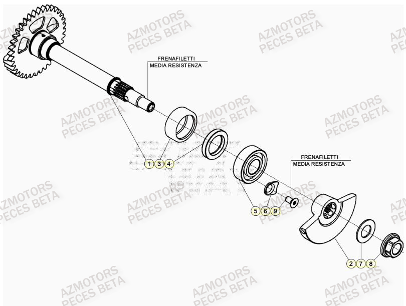 ARBRE EQUILIBRAGE BETA RR 390 RACING 23