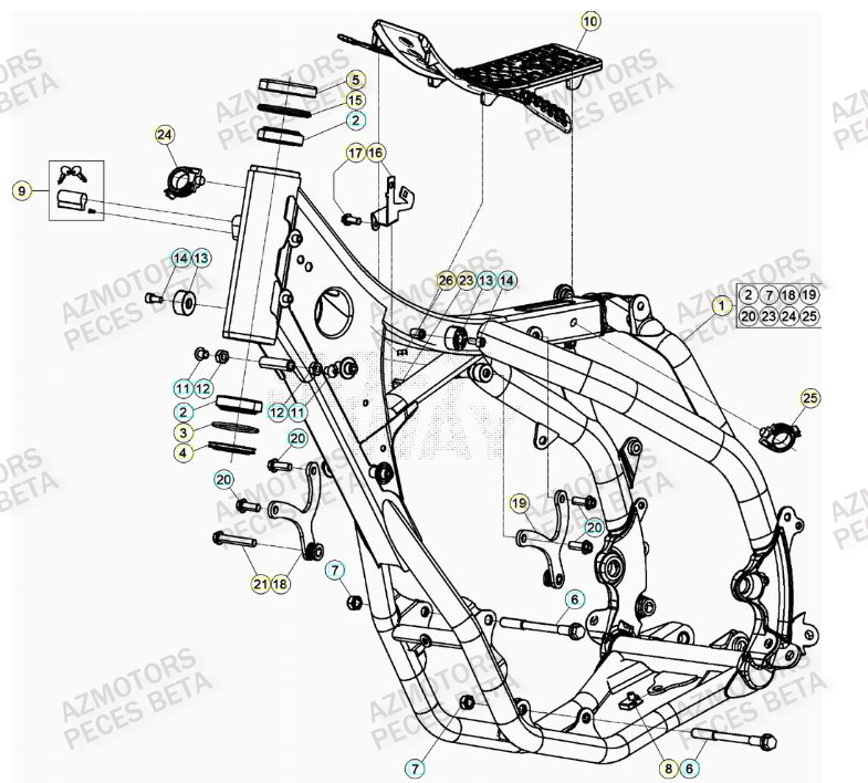 CHASSIS BETA RR 390 RACING 23