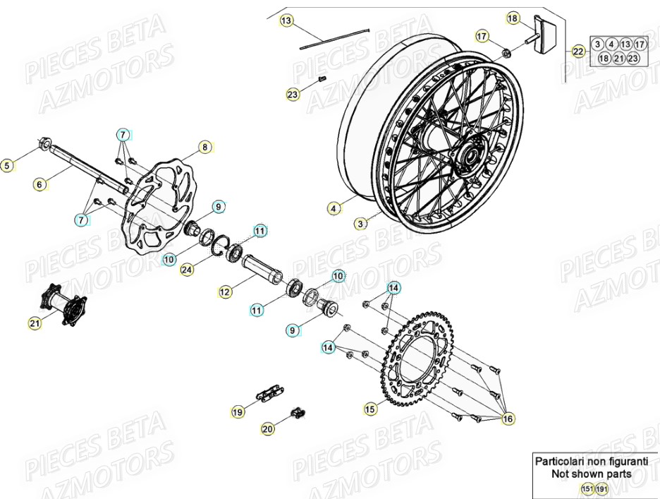 ROUE  ARRIERE BETA RR 430 4T 2021