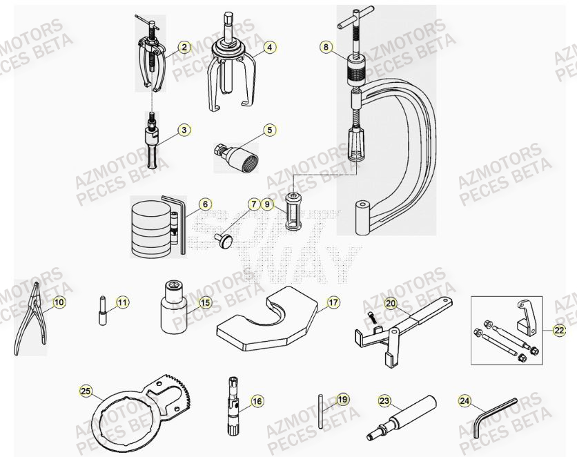 Outils BETA Pièces Beta RR 4T 430 Enduro - (2023)