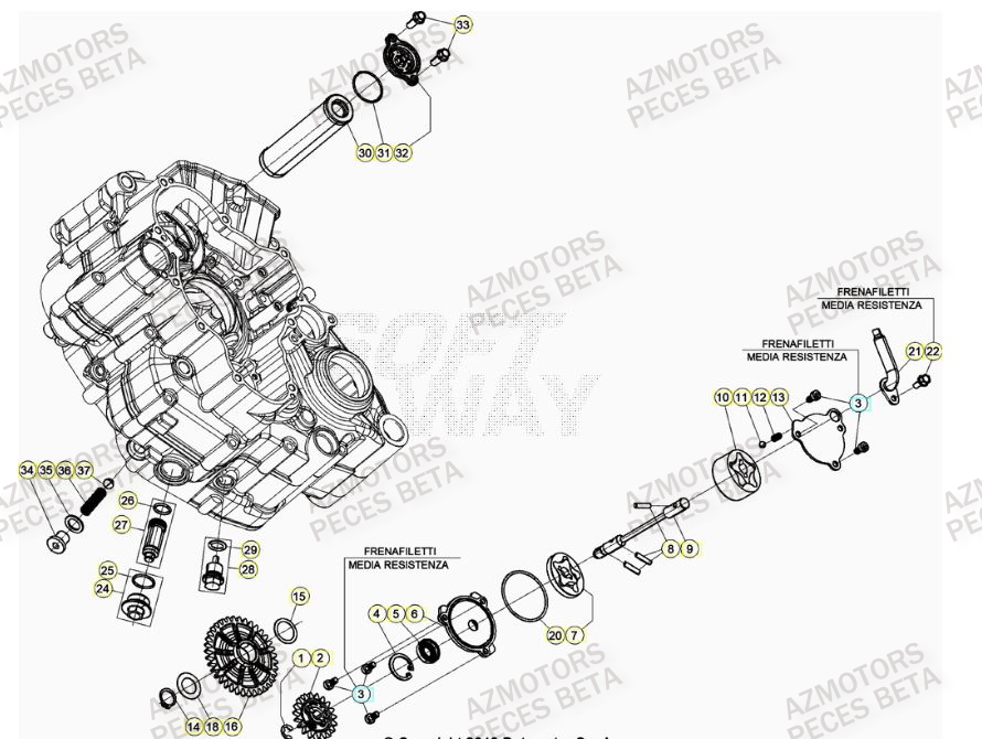 Pompe A Huile BETA Pièces Beta RR 4T 430 Enduro - (2023)