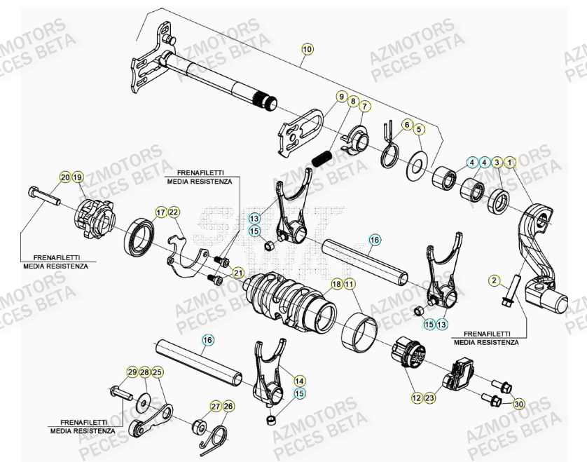 SELECTEUR DE VITESSES pour RR 430 4T 2023