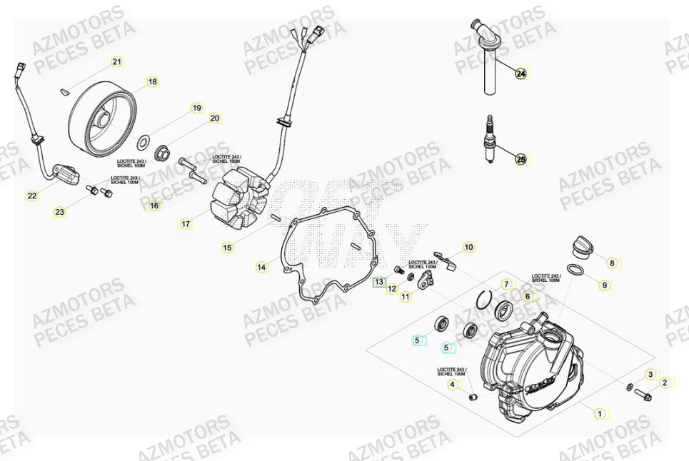 Allumage BETA Pièces BETA RR 4T 430 RACING - (2016)

