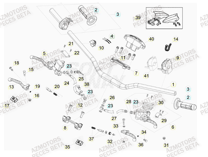 GUIDON BETA Pièces BETA RR 4T 430 RACING - (2016)