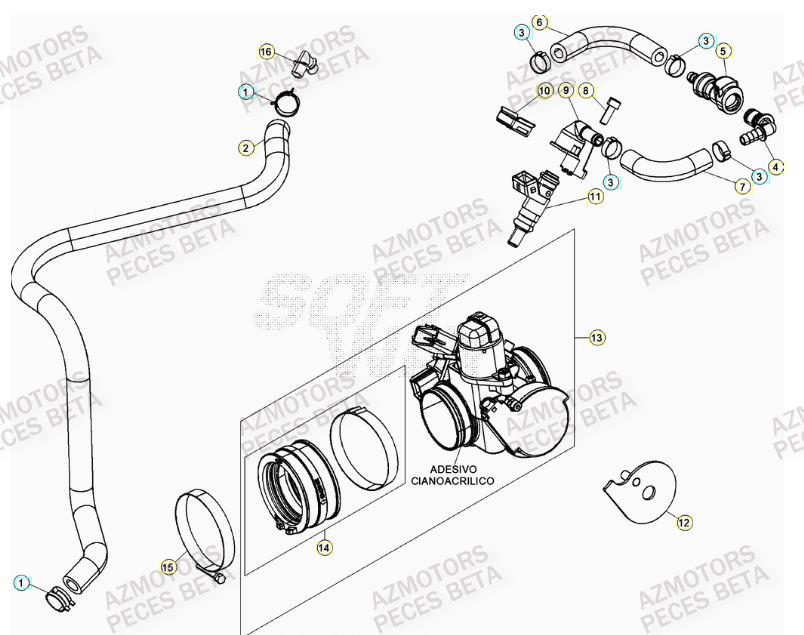 Injection BETA Pièces BETA RR 4T 430 RACING - (2016)


