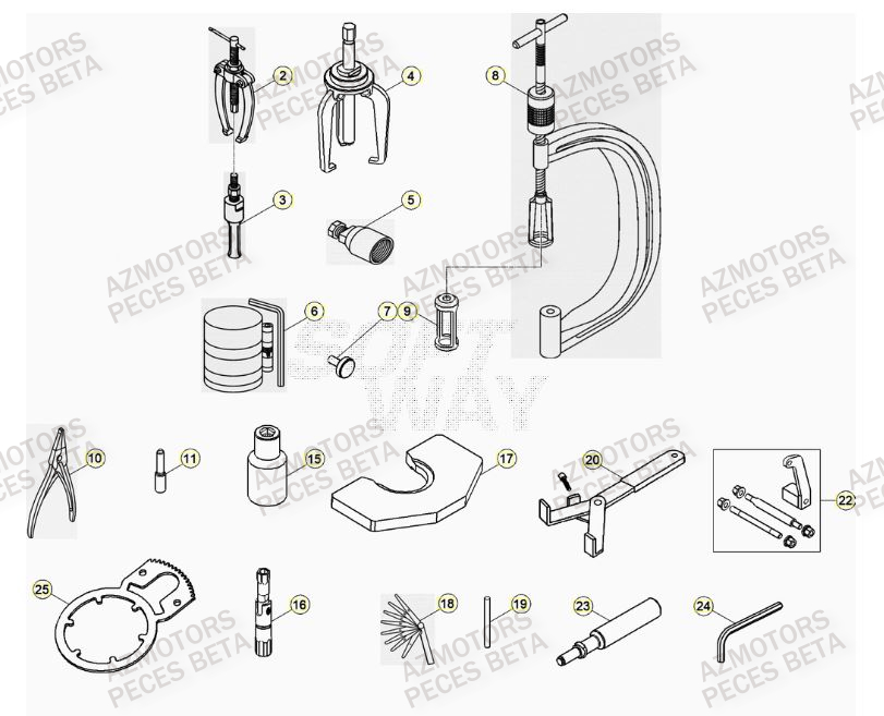 Outils BETA Pièces BETA RR 4T RACING 430 - (2021)

