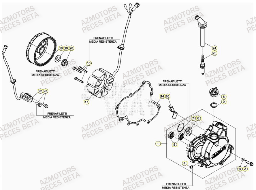 Allumage BETA Pièces BETA RR 4T RACING 430 - (2023)

