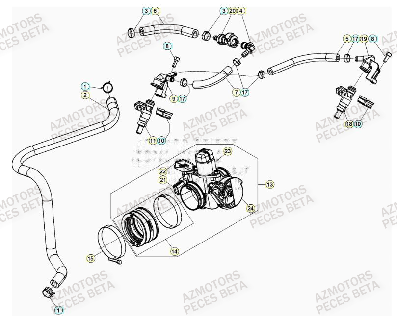 Injection BETA Pièces BETA RR 4T RACING 430 - (2023)

