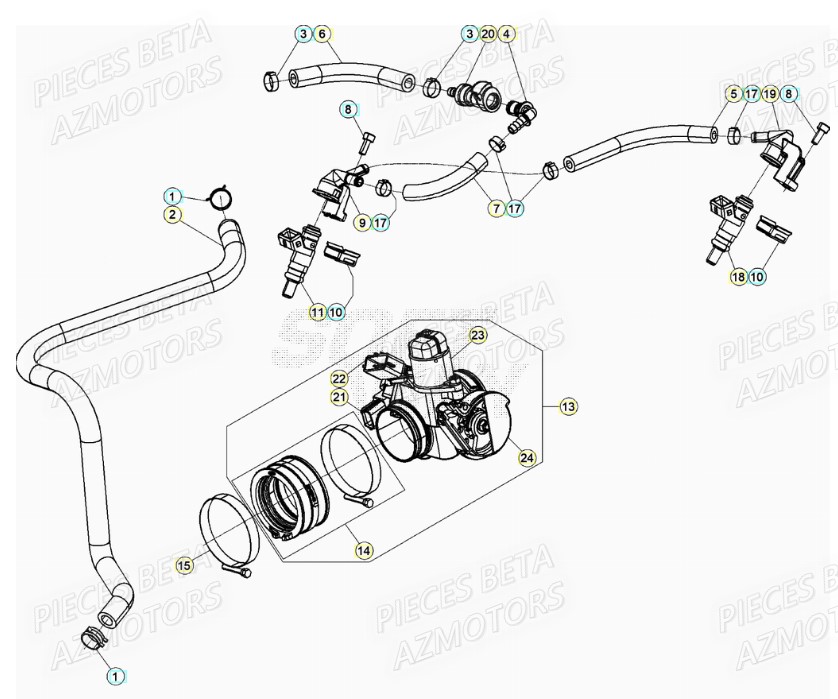 CORPS D INJECTION BETA RR 480 4T 2021