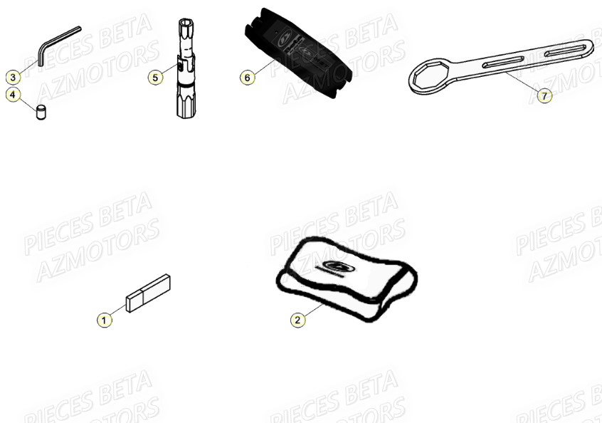 Outillage Special Trousse A Outils BETA Pièces Beta RR 4T 480 Enduro - (2021)