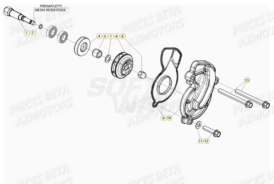 Pompe A Eau BETA Pièces Beta RR 4T 480 Enduro - (2021)