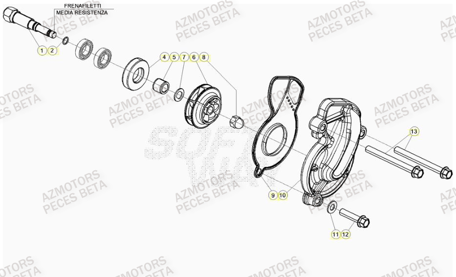 Pompe A Eau BETA Pièces Beta RR 4T 480 Enduro - (2022)