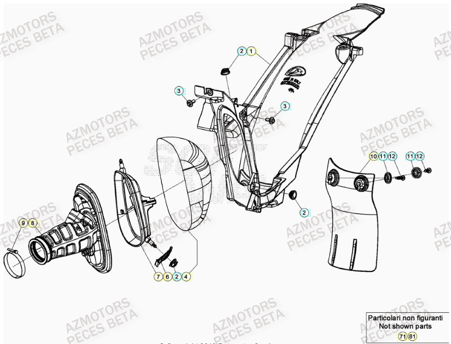 Filtre A Air BETA Pièces Beta RR 4T 480 Enduro - (2023)