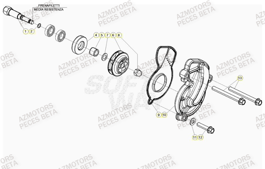 Pompe A Eau BETA Pièces Beta RR 4T 480 Enduro - (2023)