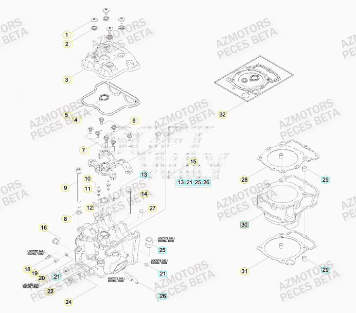 BOUCHON ARBRE COUVERCLE D EMBRAYAGE BETA pour CYLINDRE de RR 480 RACING 16