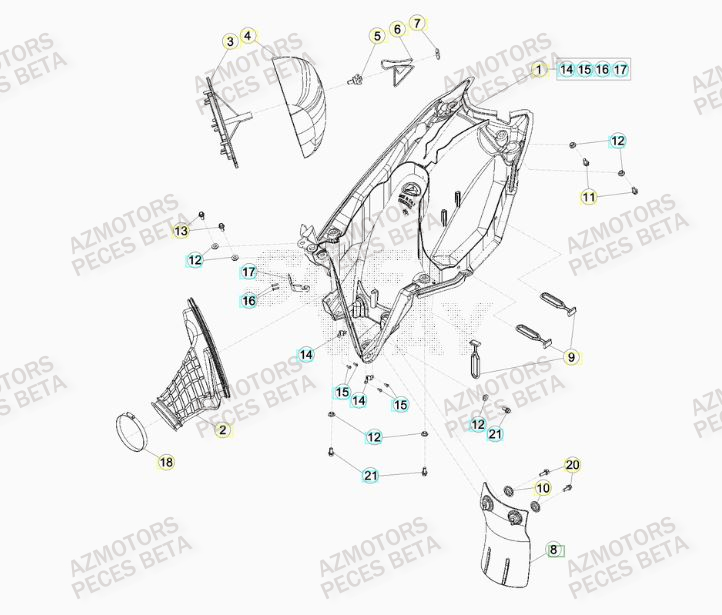 FILTRE A AIR pour RR 480 RACING 16