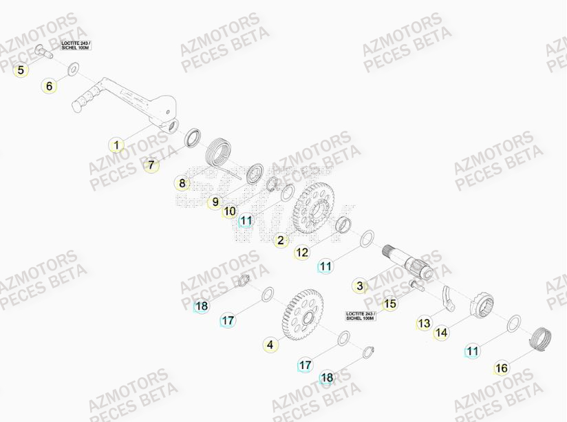 KICK STARTER BETA RR 480 RACING 16