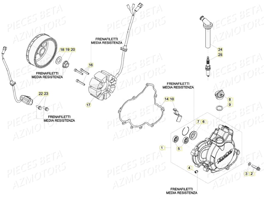 Allumage BETA Pièces BETA RR 4T RACING 480 - (2020)

