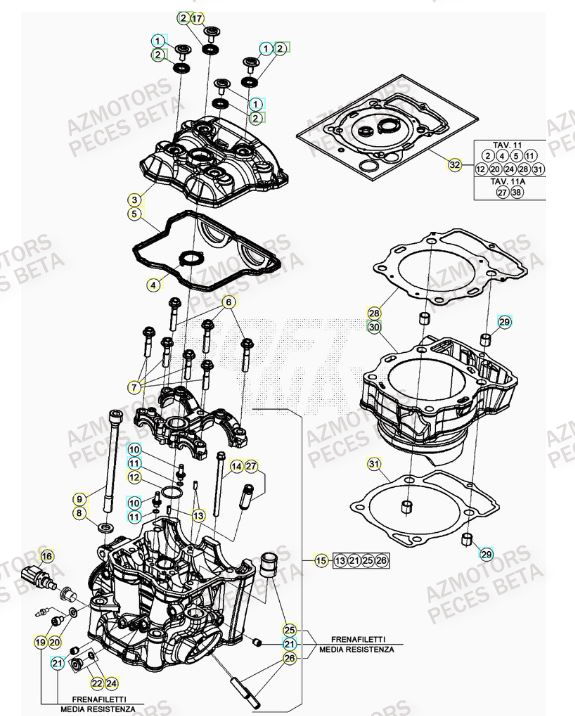 BOUCHON ARBRE COUVERCLE D EMBRAYAGE BETA pour CYLINDRE de RR 480 RACING 21