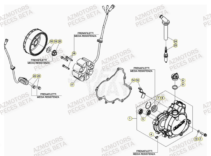Allumage BETA Pièces BETA RR 4T RACING 480 - (2022)

