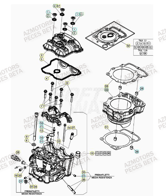 BOUCHON ARBRE COUVERCLE D EMBRAYAGE BETA pour CYLINDRE de RR 480 RACING 22