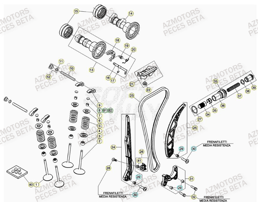 BOUCHON ARBRE COUVERCLE D EMBRAYAGE BETA pour DISTRIBUTION de RR 480 RACING 22
