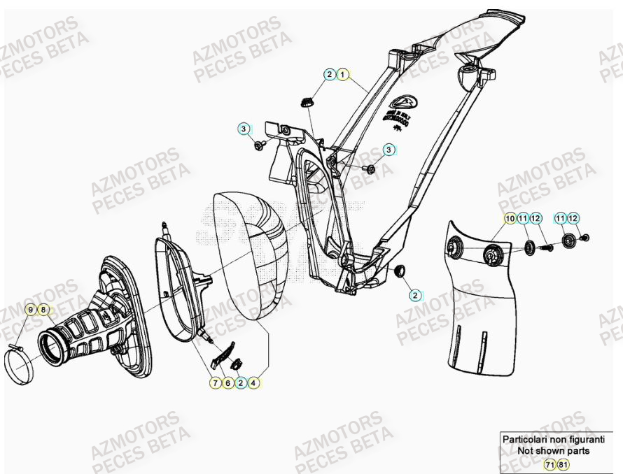 Filtre A Air BETA Pièces BETA RR 4T RACING 480 - (2022)

