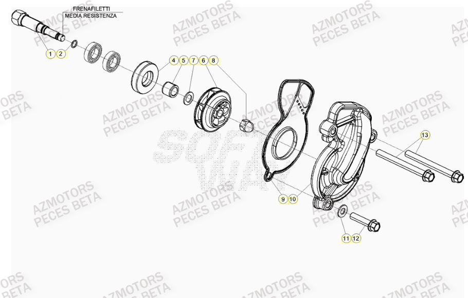 Pompe A Eau BETA Pièces BETA RR 4T RACING 480 - (2022)

