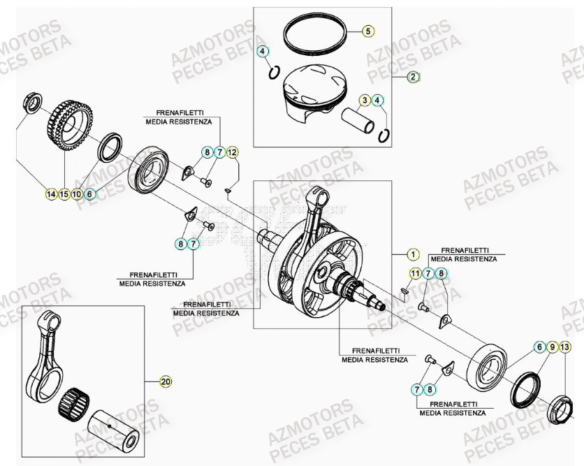 VILEBREQUIN BETA Pièces Origine BETA RR 4T RACING 480 - (2022)