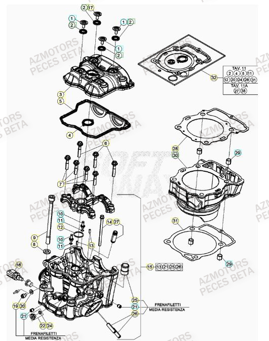 BOUCHON ARBRE COUVERCLE D EMBRAYAGE BETA pour CYLINDRE de RR 480 RACING 23