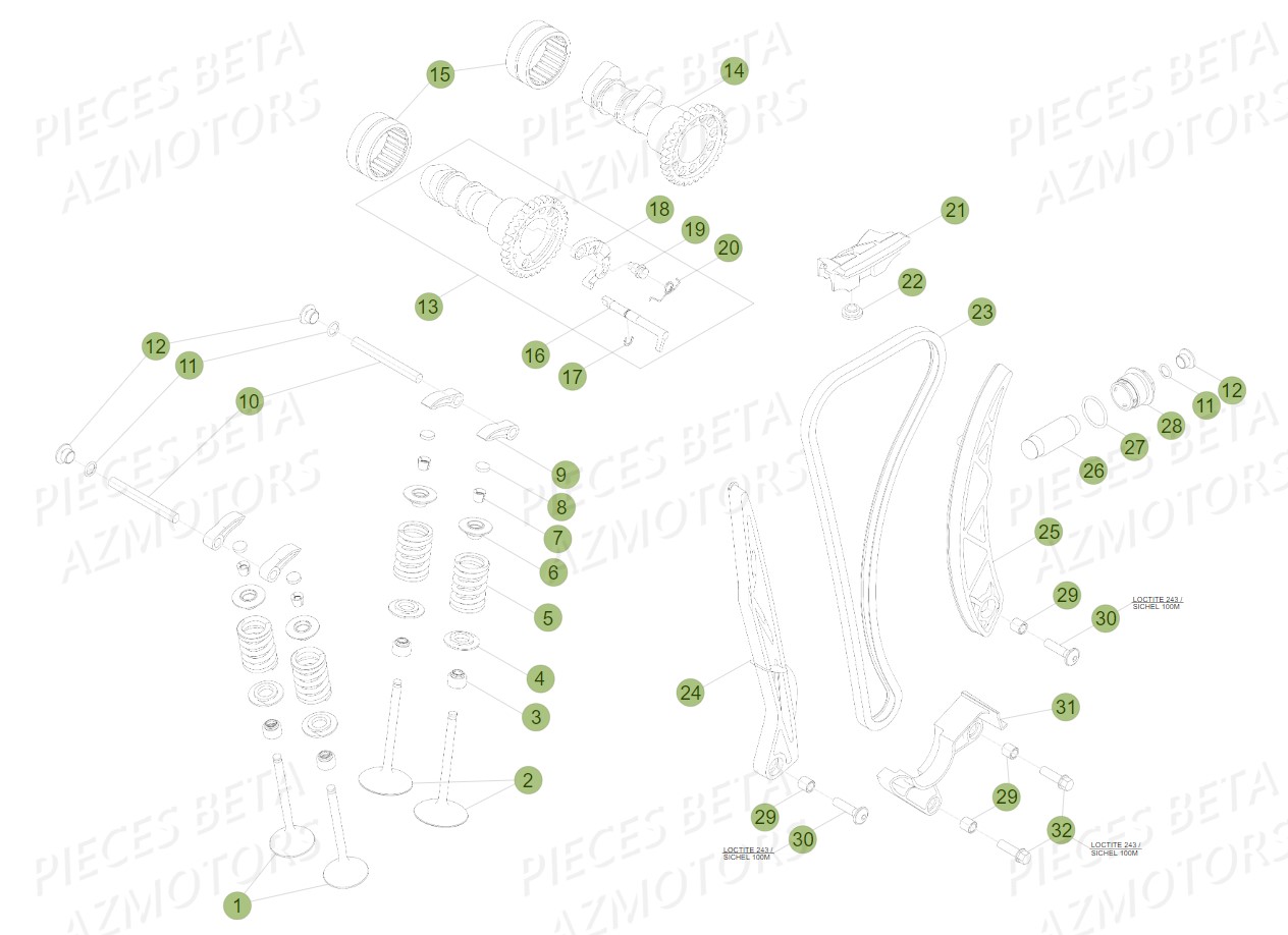 BOUCHON ARBRE COUVERCLE D EMBRAYAGE BETA pour SOUPAPES DISTRIBUTION de RR 4T 400 2011