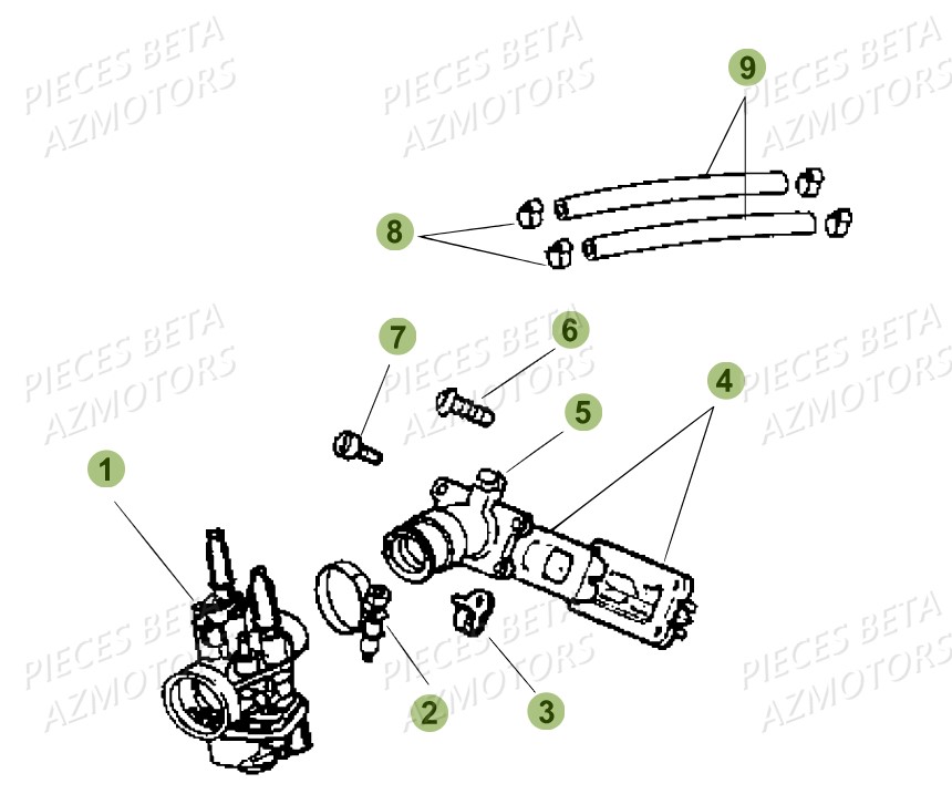 Carburateur BETA Pièces Beta RR 50 SPORT - 2018