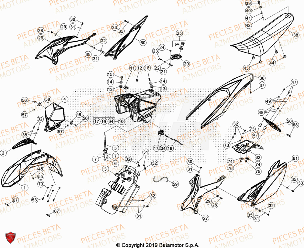 CARENAGES pour RR 50 SPORT 20