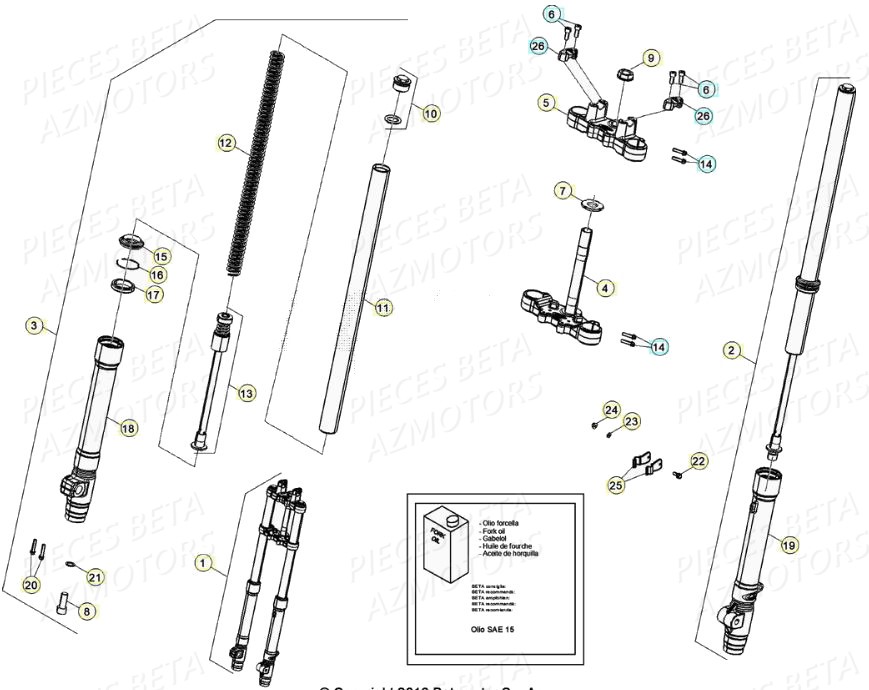 FOURCHE pour RR 50 SPORT 20