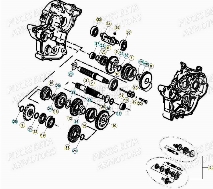Boite A Vitesses BETA Pièces Beta RR 50 SPORT - 2021-2022