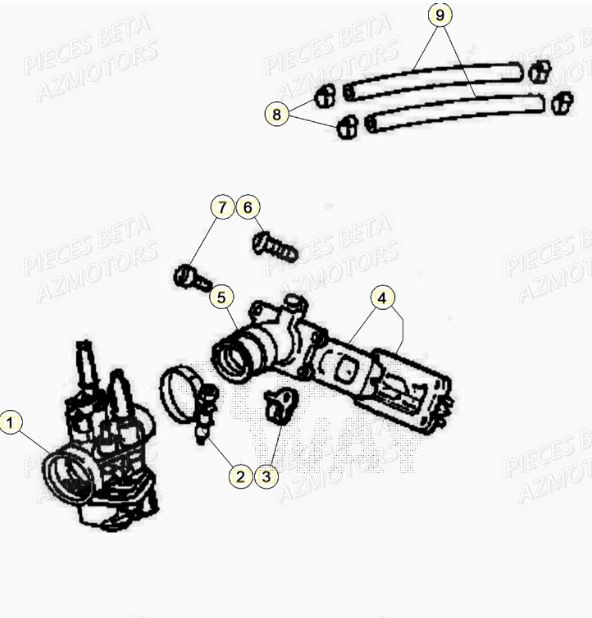 CARBURATEUR BETA Pièces Beta RR 50 STANDARD - 2021