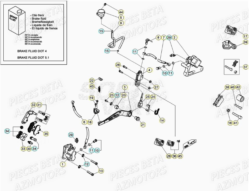 FREINS BETA RR 50 SPORT 21