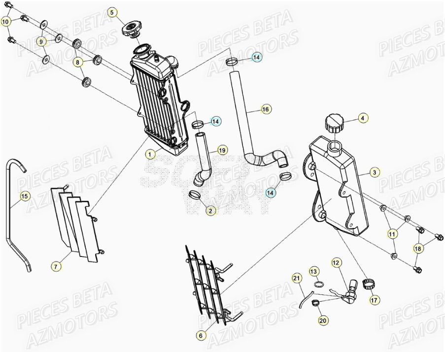 RADIATEUR pour RR 50 SPORT 21