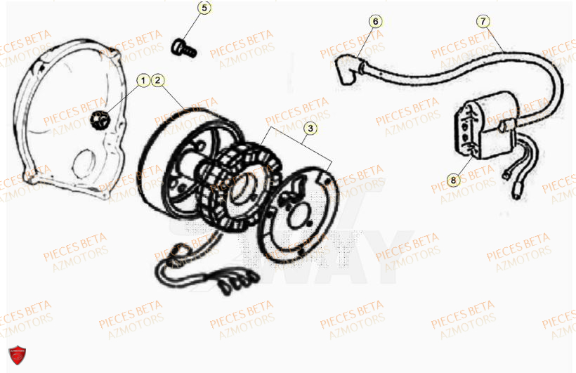 Allumage BETA Pièces Beta RR 50 SPORT - 2023-2024