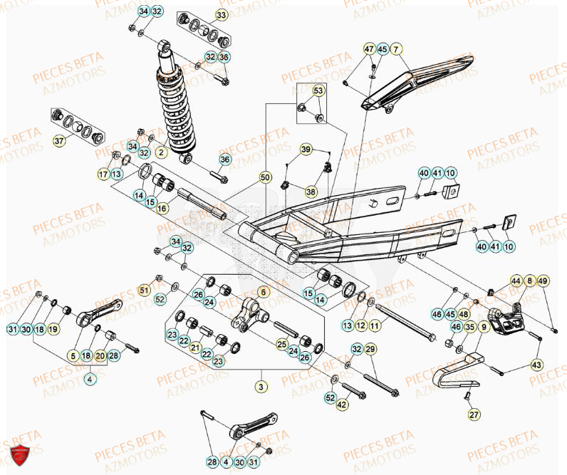 BRAS_OSCILLANT BETA Pièces Beta RR 50 SPORT - 2023