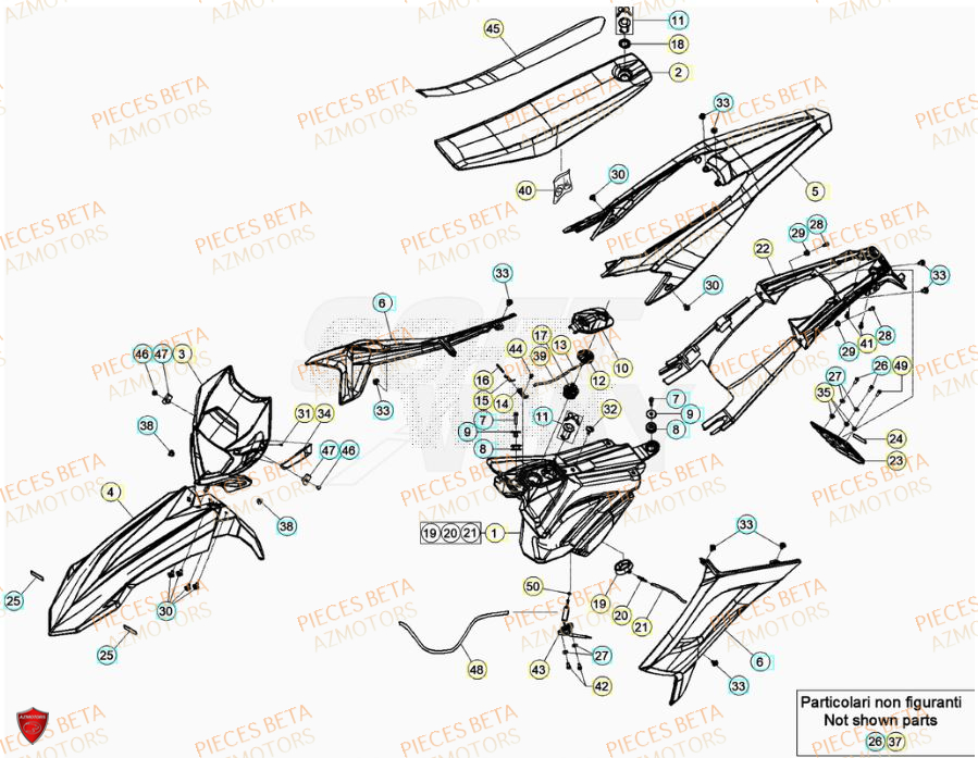 Carenages BETA Pièces Beta RR 50 SPORT - 2023-2024