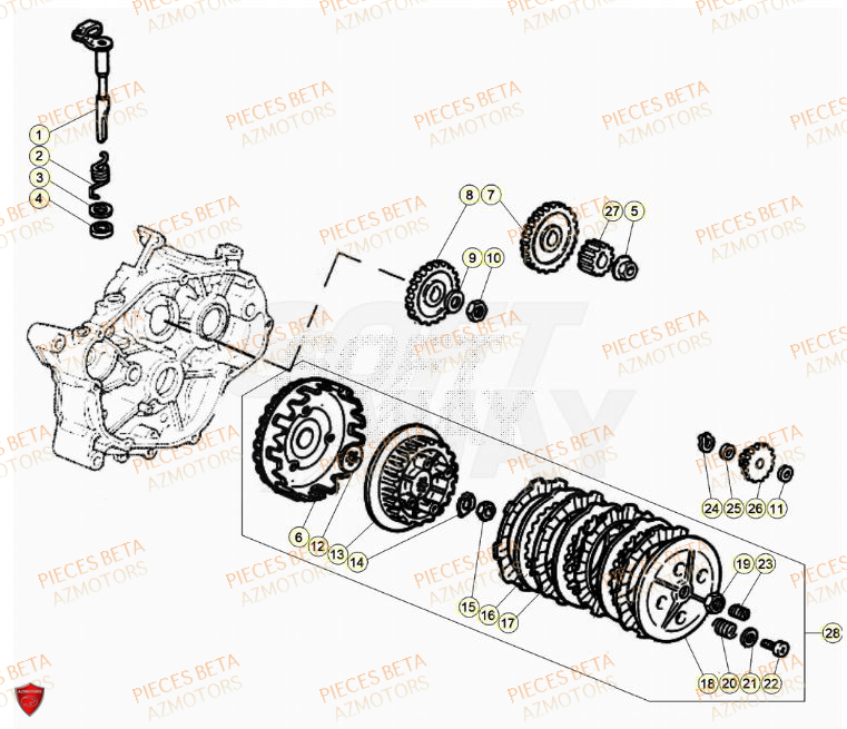 Embrayage BETA Pièces Beta RR 50 SPORT - 2023-2024