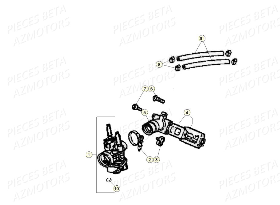 Carburateur BETA Pièces Beta RR 50 STANDARD - 2020