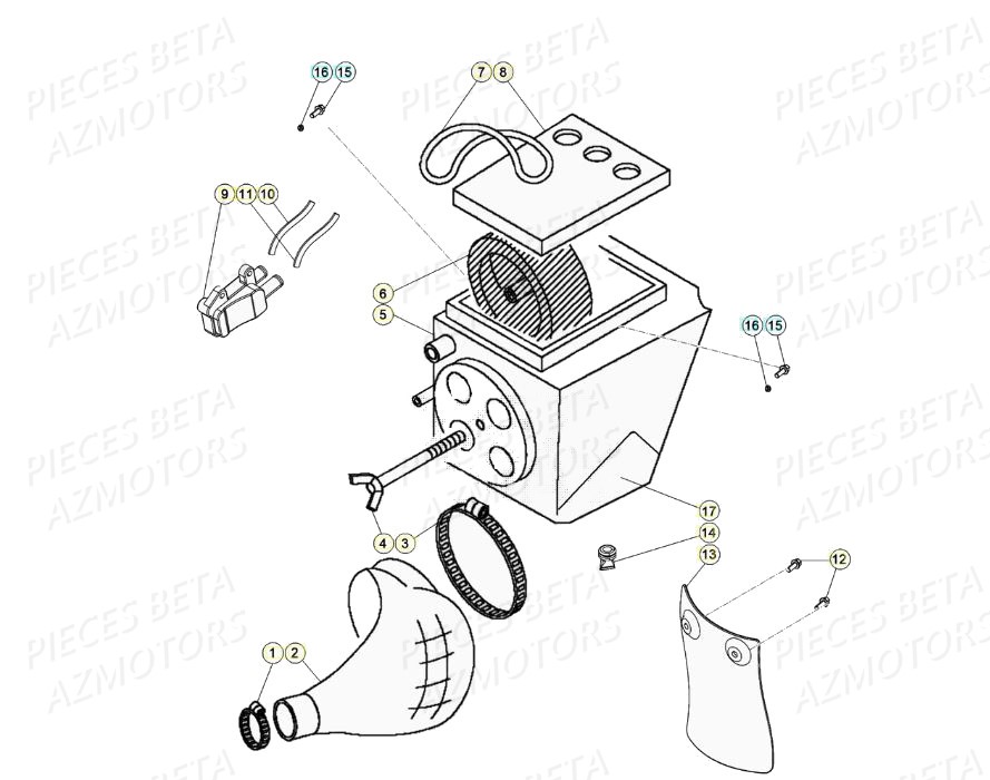 Filtre A Air BETA Pièces Beta RR 50 STANDARD - 2020