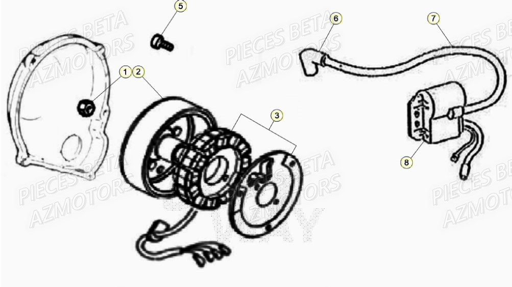 Allumage BETA Pièces Beta RR 50 STANDARD - 2021-2022