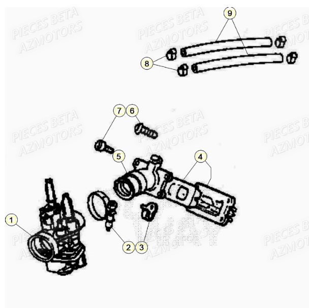 Carburateur BETA Pièces Beta RR 50 STANDARD - 2021-2022