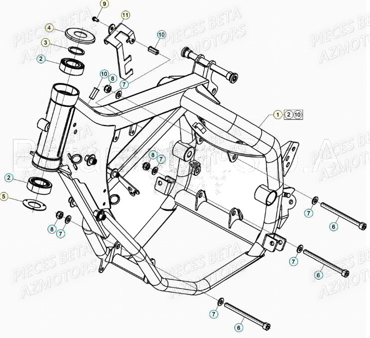 CHASSIS pour RR 50 STANDARD 21